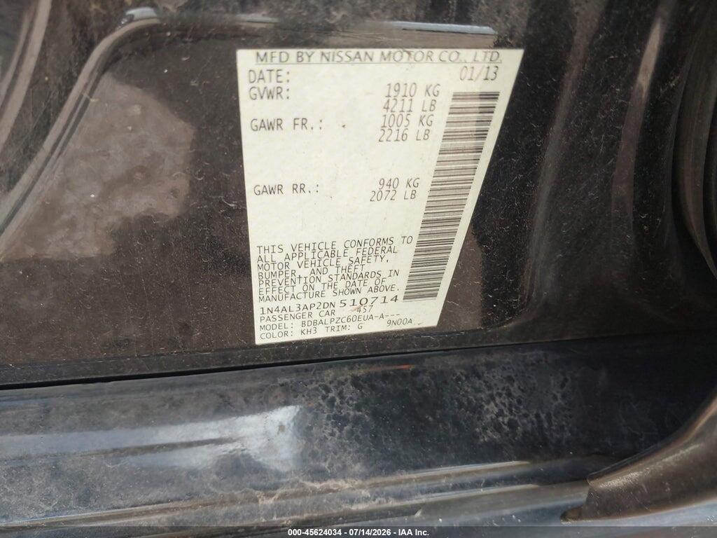 1N4AL3AP2DN510714 2013 NISSAN ALTIMA photo no. 9