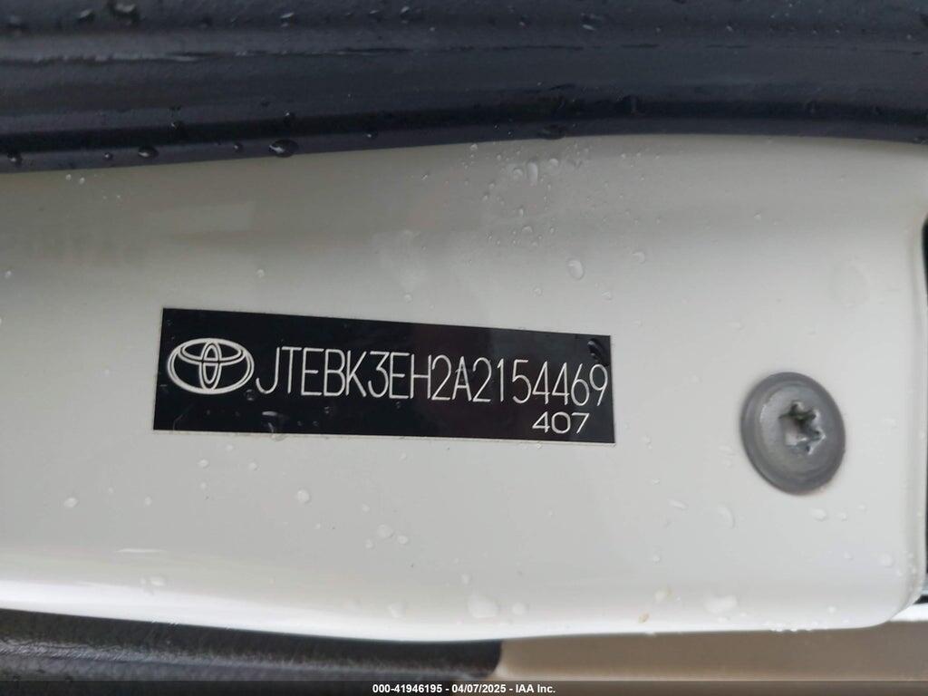 JTEBK3EH2A2154469 2010 TOYOTA HIGHLANDER photo no. 9