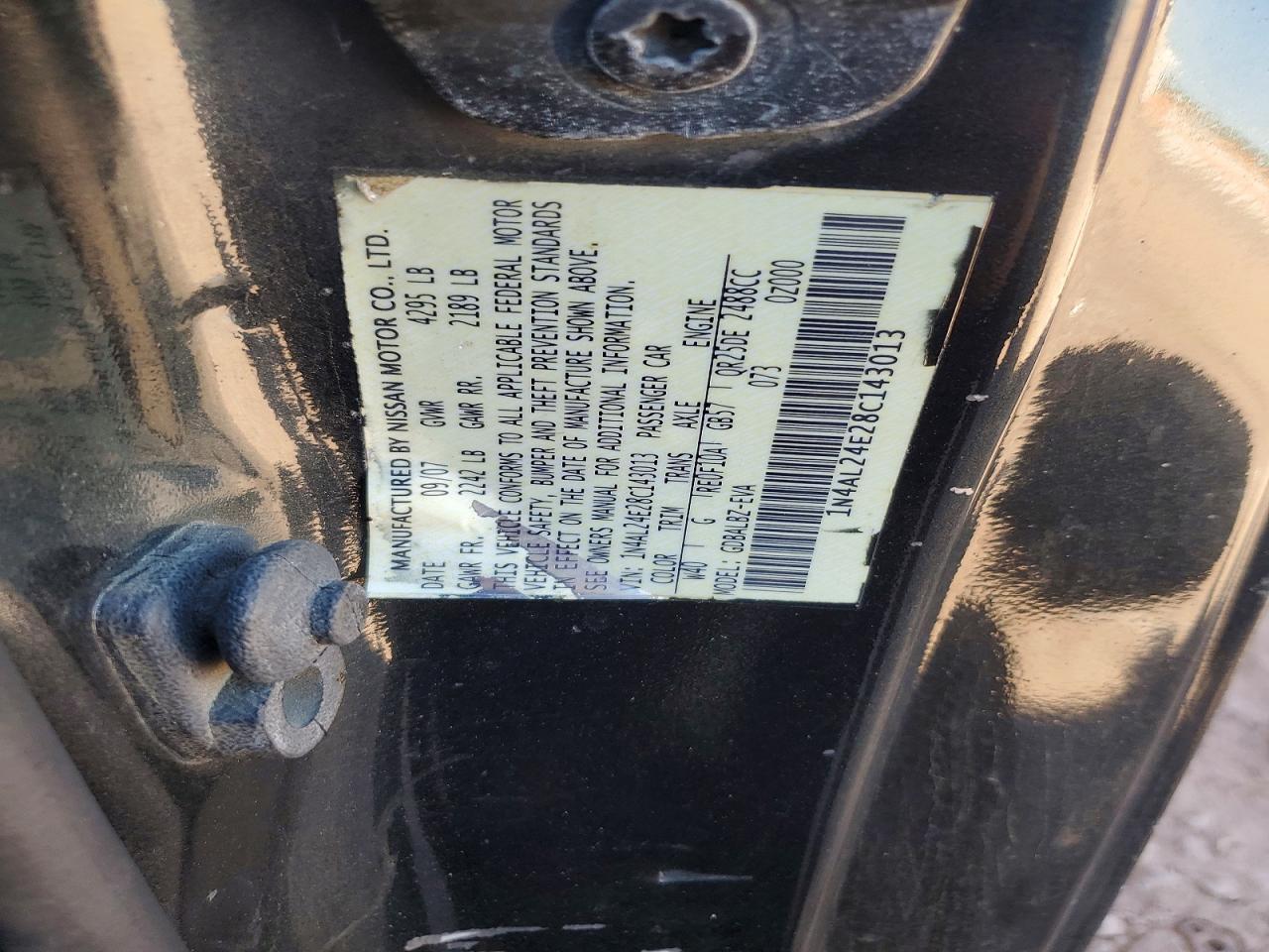 2008 NISSAN ALTIMA 2.5 S — Фото 13 из 13