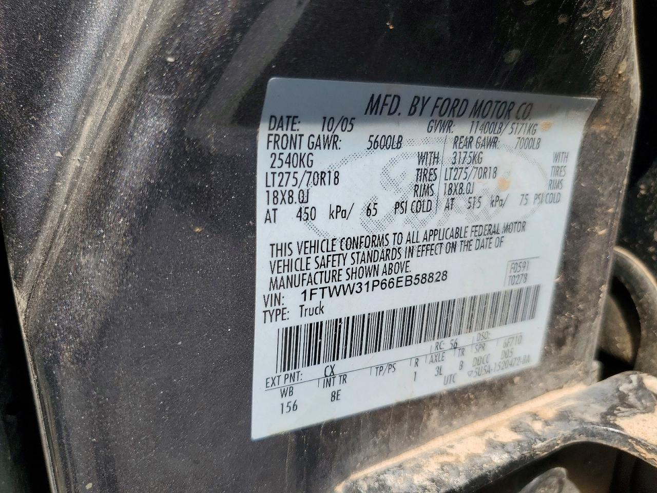2006 FORD F350 SRW SUPER DUTY — Фото 13 из 13