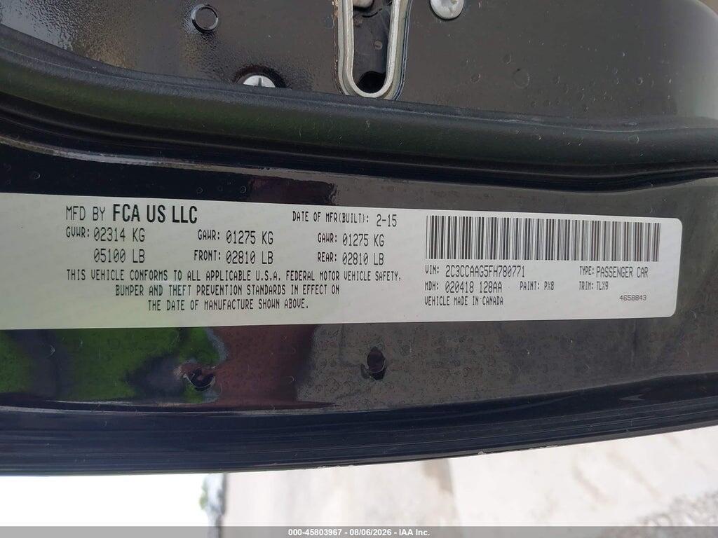 2C3CCAAG5FH780771 2015 CHRYSLER 300 photo no. 9