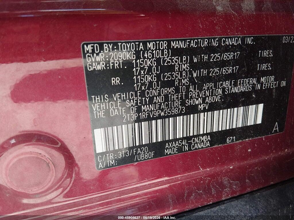 2T3P1RFV9PW359873 2023 TOYOTA RAV4 photo no. 9