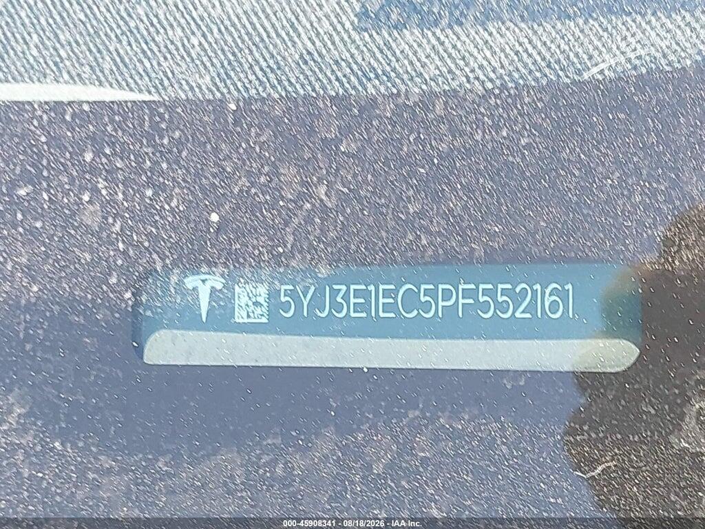 5YJ3E1EC5PF552161 2023 TESLA MODEL 3 photo no. 9