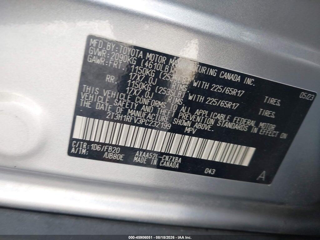2T3H1RFV3PC232199 2023 TOYOTA RAV4 photo no. 9