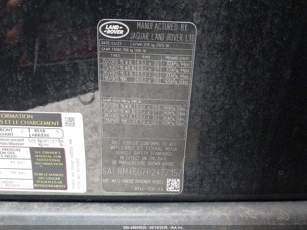 SALRM4EU7P2477157 2023 LAND ROVER DISCOVERY photo no. 9