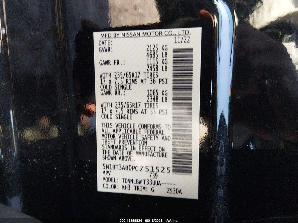 5N1BT3AB0PC751525 2023 NISSAN ROGUE photo no. 9