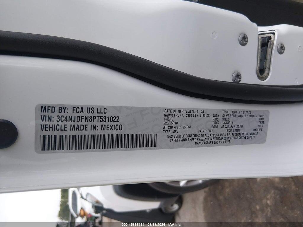 3C4NJDFN8PT531022 2023 JEEP COMPASS photo no. 9