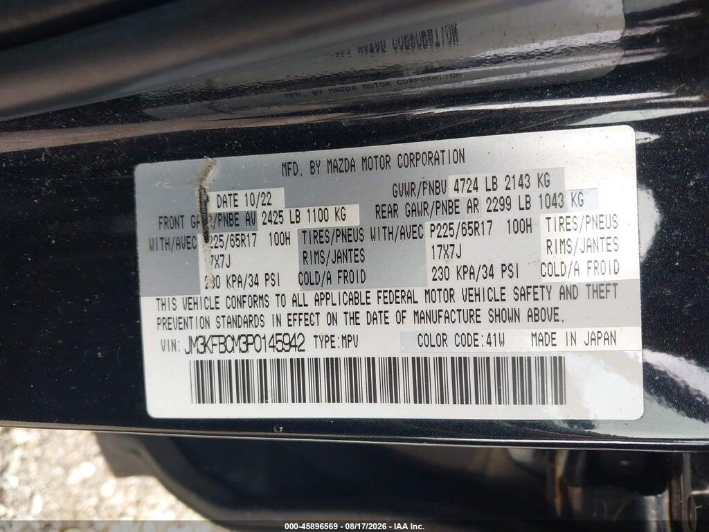 JM3KFBCM3P0145942 2023 MAZDA CX-5 photo no. 9