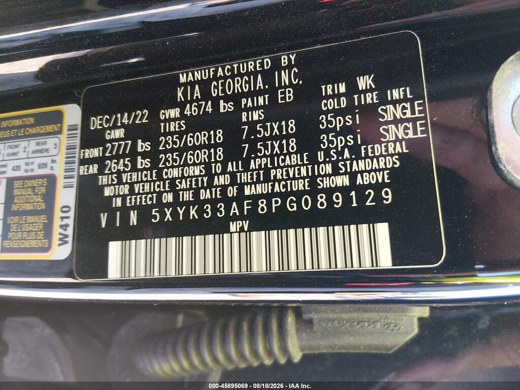 5XYK33AF8PG089129 2023 KIA SPORTAGE photo no. 9