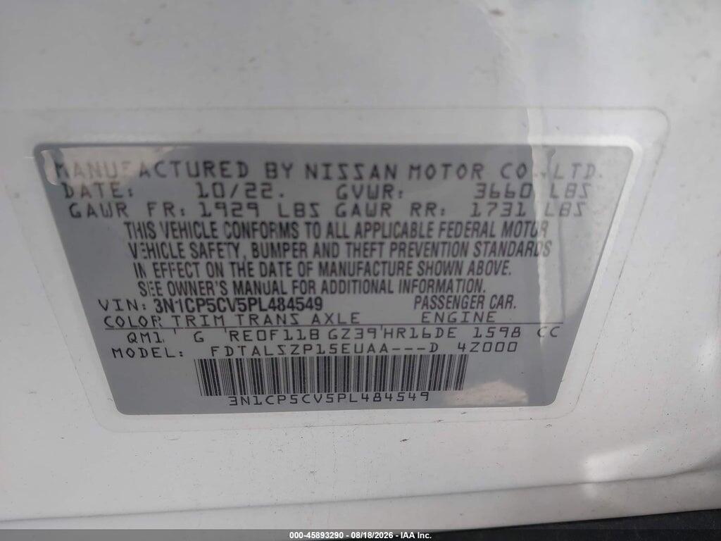 3N1CP5CV5PL484549 2023 NISSAN KICKS photo no. 9