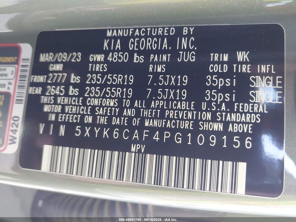 5XYK6CAF4PG109156 2023 KIA SPORTAGE photo no. 8