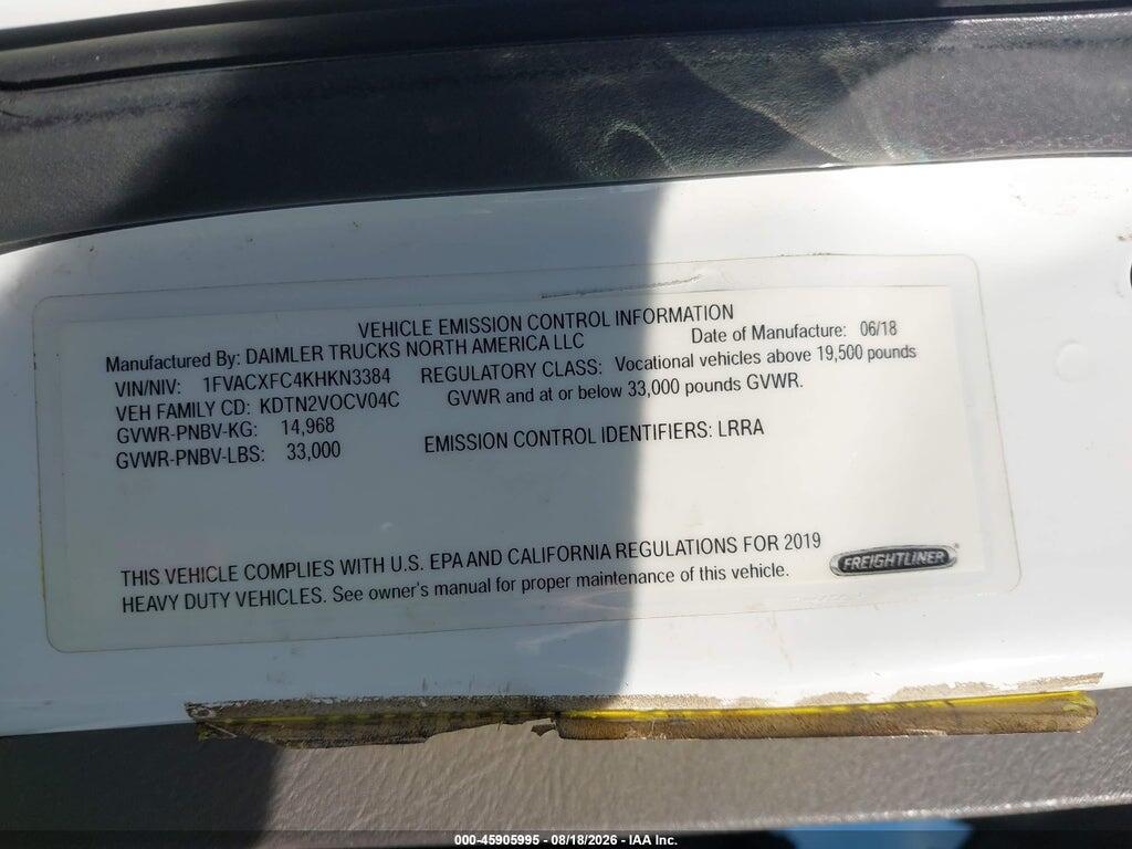 1FVACXFC4KHKN3384 2019 FREIGHTLINER M2 106 photo no. 9