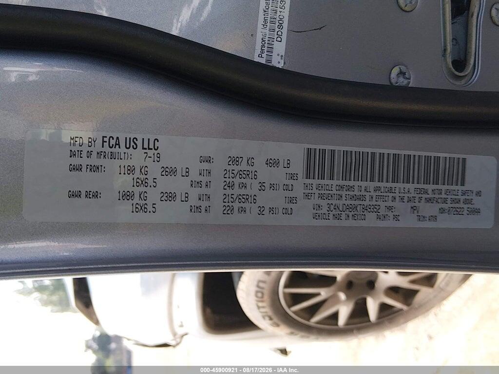 3C4NJDAB0KT849352 2019 JEEP COMPASS photo no. 9