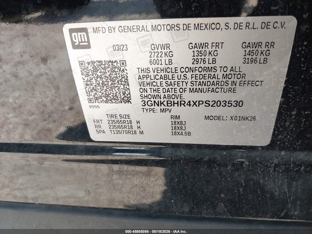 3GNKBHR4XPS203530 2023 CHEVROLET BLAZER photo no. 9