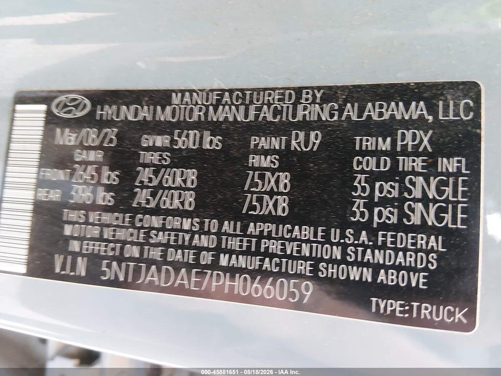 5NTJADAE7PH066059 2023 HYUNDAI SANTA CRUZ photo no. 9