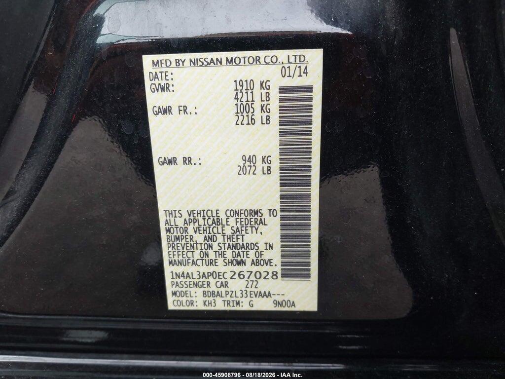 1N4AL3AP0EC267028 2014 NISSAN ALTIMA photo no. 9