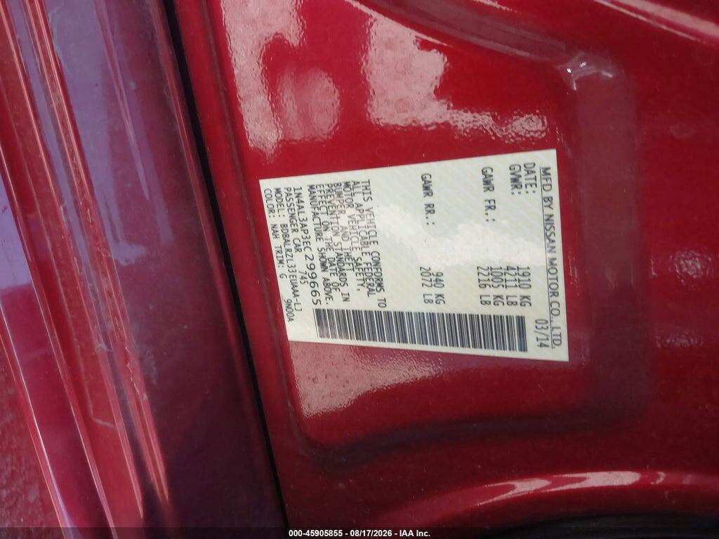 1N4AL3AP3EC299665 2014 NISSAN ALTIMA photo no. 9
