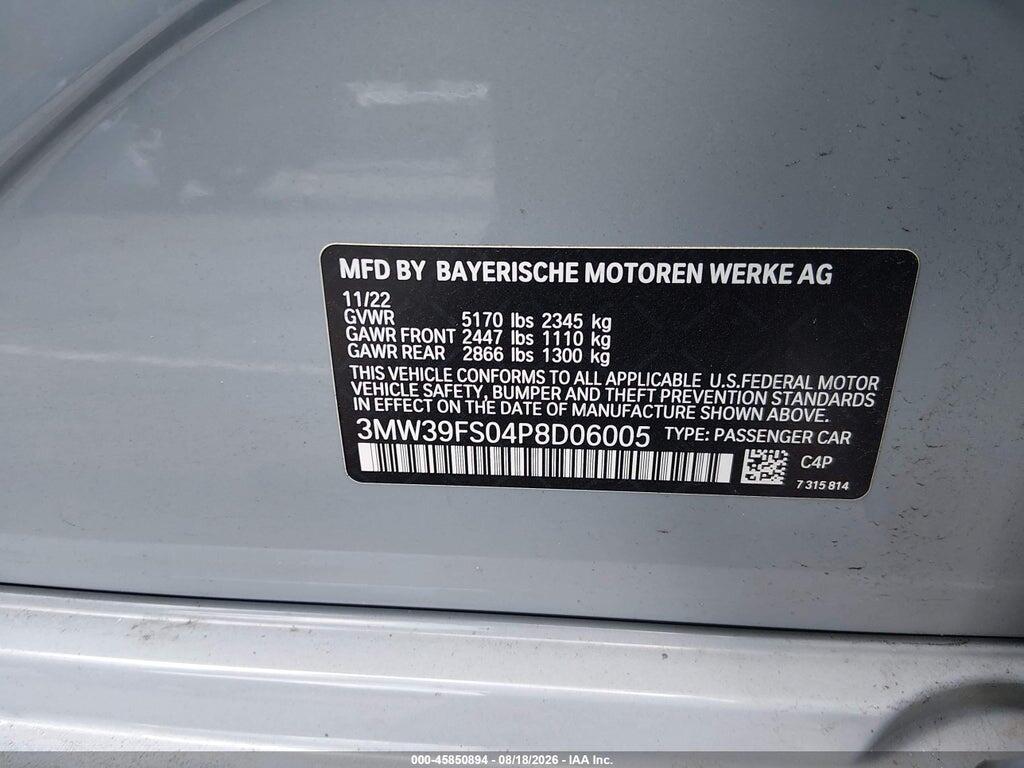 3MW39FS04P8D06005 2023 BMW 330E photo no. 9