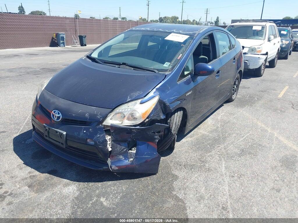 JTDKN3DU7E0376629 2014 TOYOTA PRIUS photo no. 2
