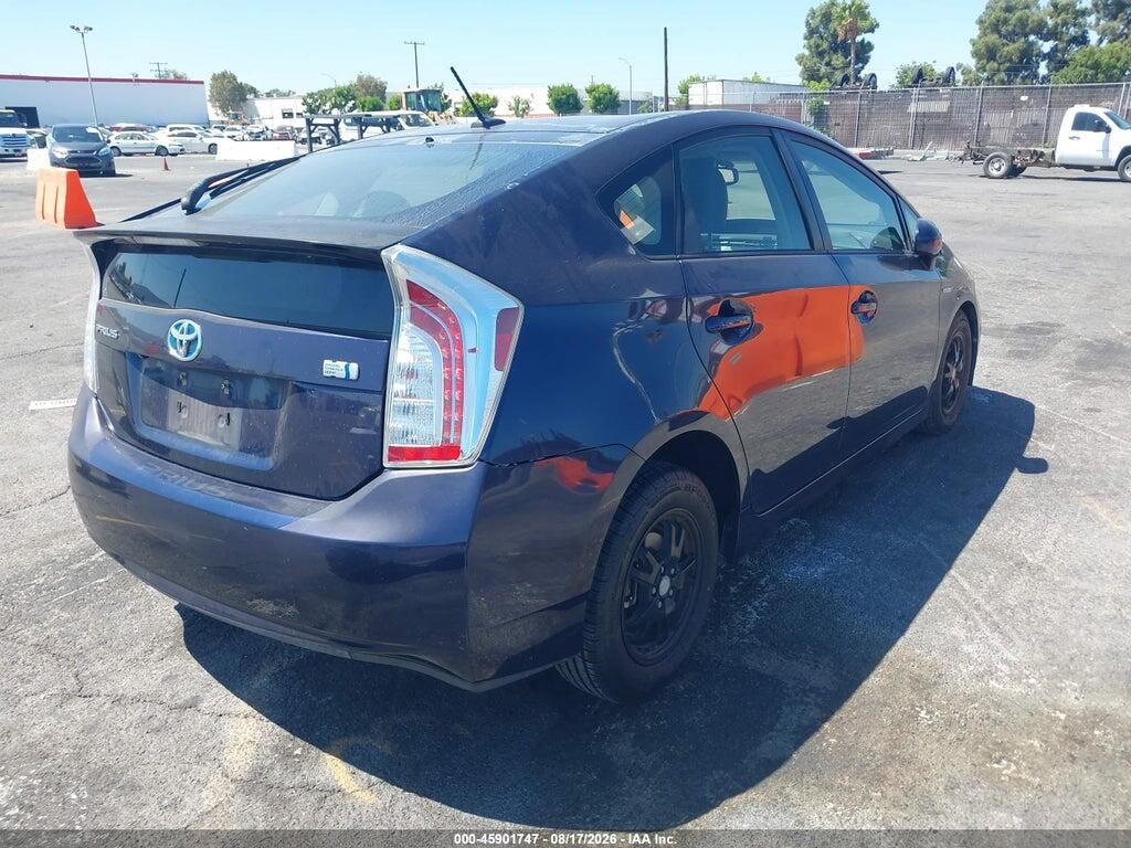 JTDKN3DU7E0376629 2014 TOYOTA PRIUS photo no. 4
