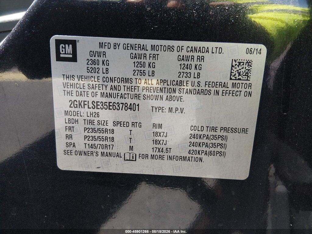 2GKFLSE35E6378401 2014 GMC TERRAIN photo no. 9