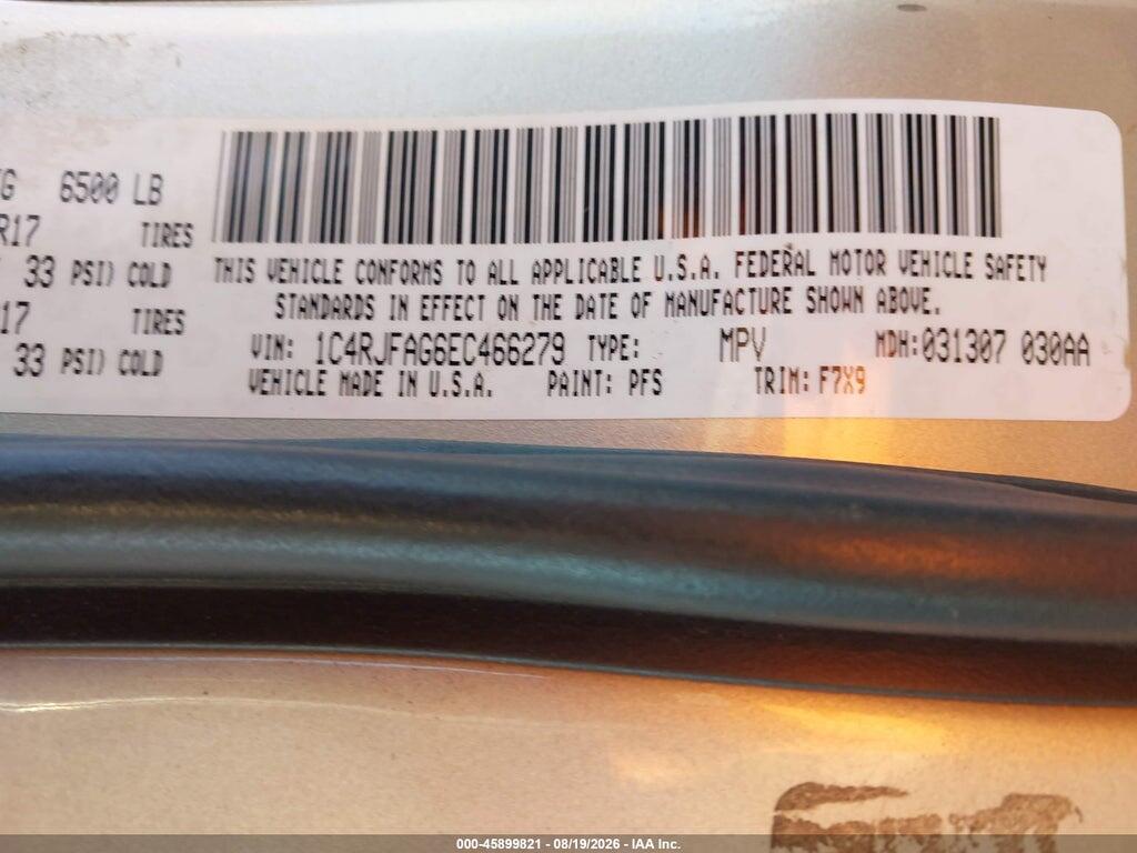 1C4RJFAG6EC466279 2014 JEEP GRAND CHEROKEE photo no. 9