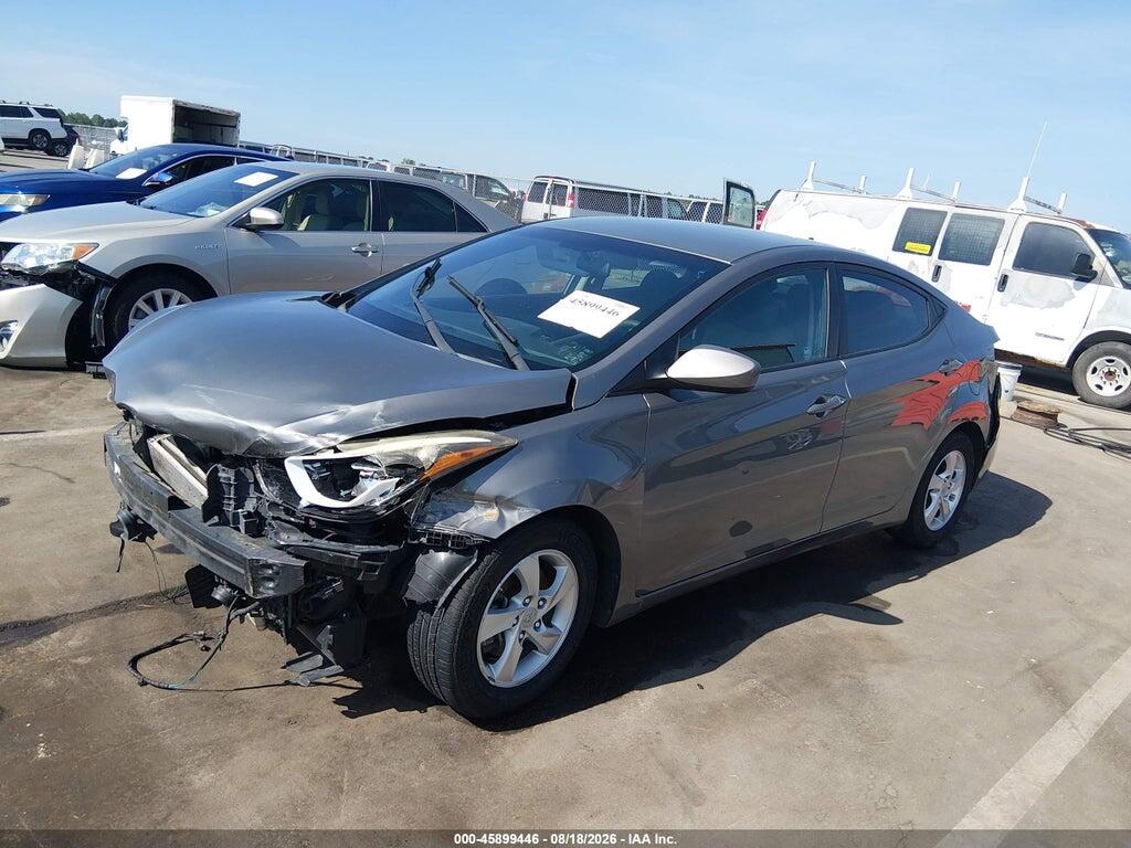 5NPDH4AE0EH457249 2014 HYUNDAI ELANTRA photo no. 2