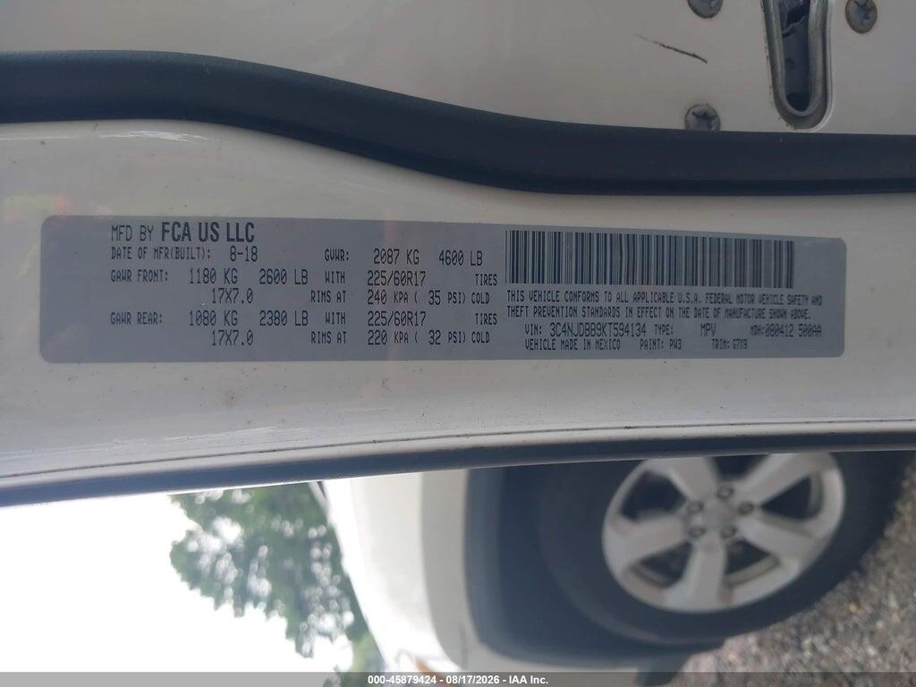 3C4NJDBB9KT594134 2019 JEEP COMPASS photo no. 9