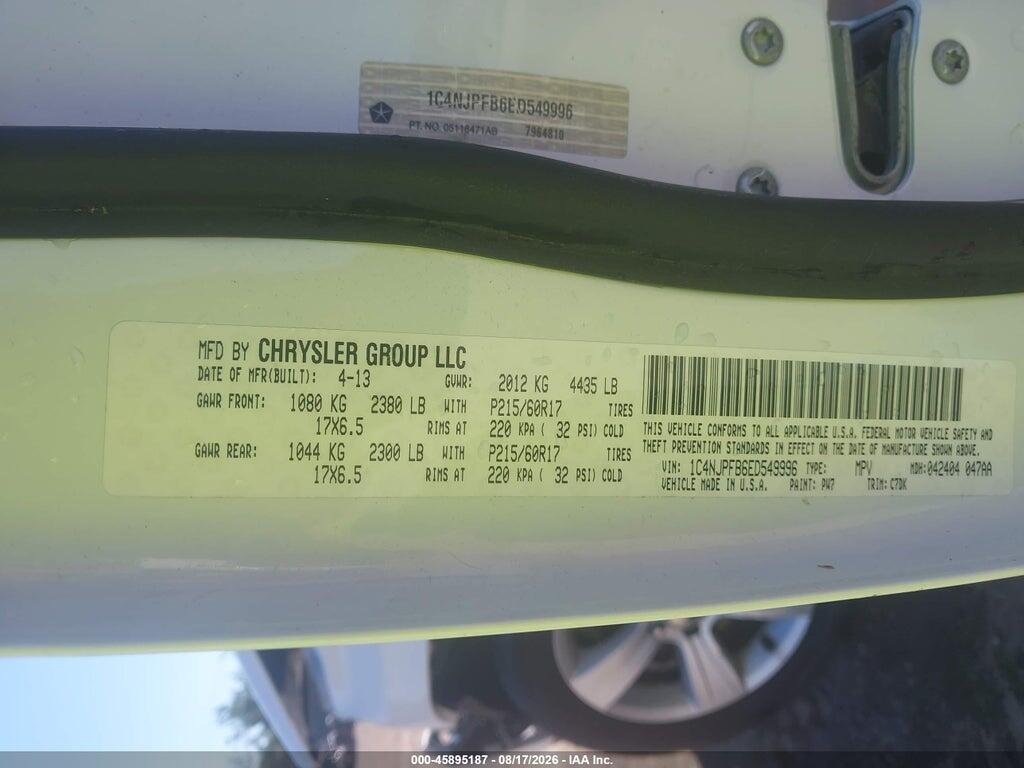 1C4NJPFB6ED549996 2014 JEEP PATRIOT photo no. 9