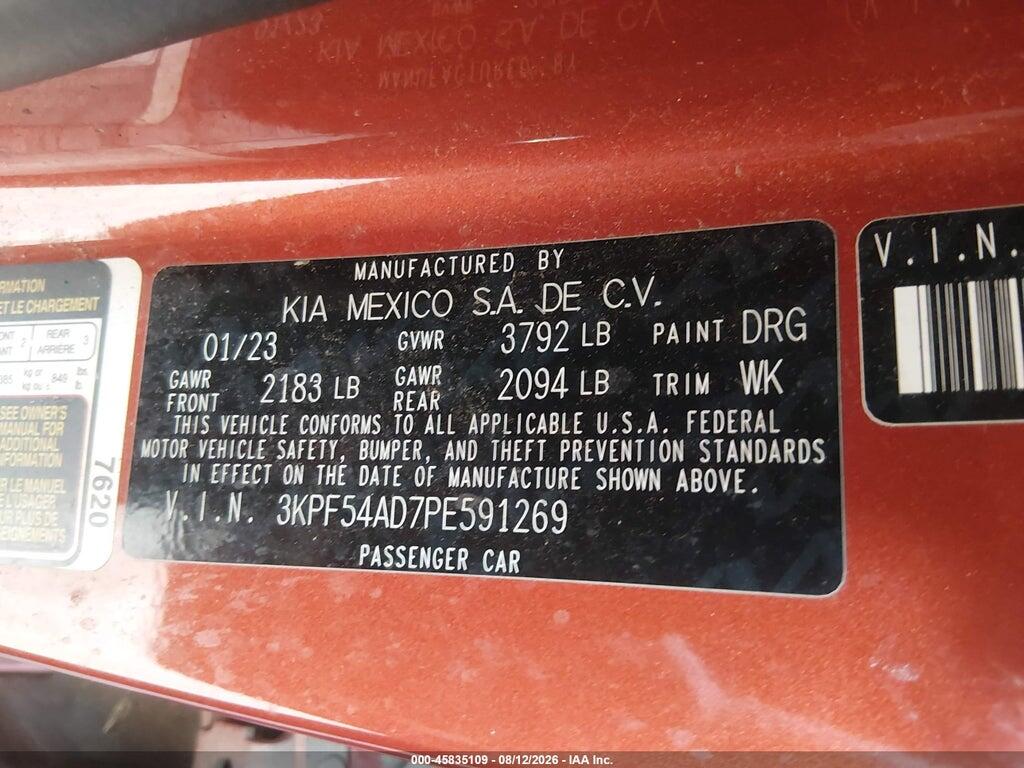 3KPF54AD7PE591269 2023 KIA FORTE photo no. 9