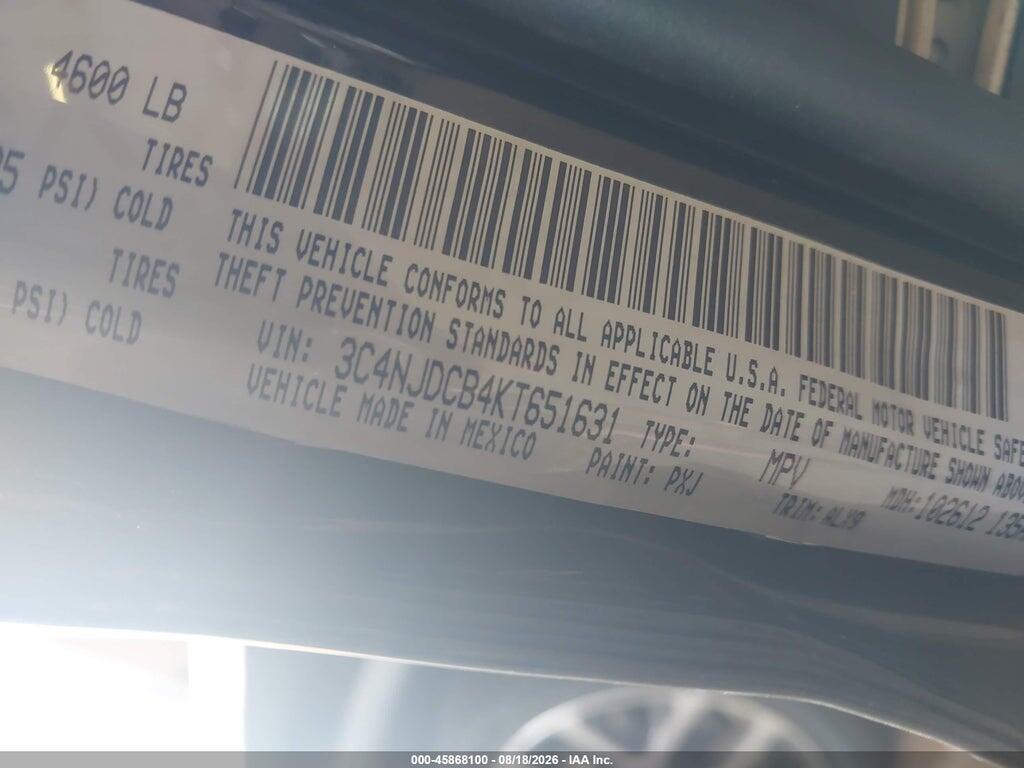3C4NJDCB4KT651631 2019 JEEP COMPASS photo no. 9