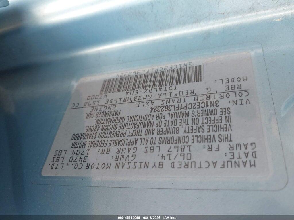 3N1CE2CP1FL362324 2015 NISSAN VERSA NOTE photo no. 9