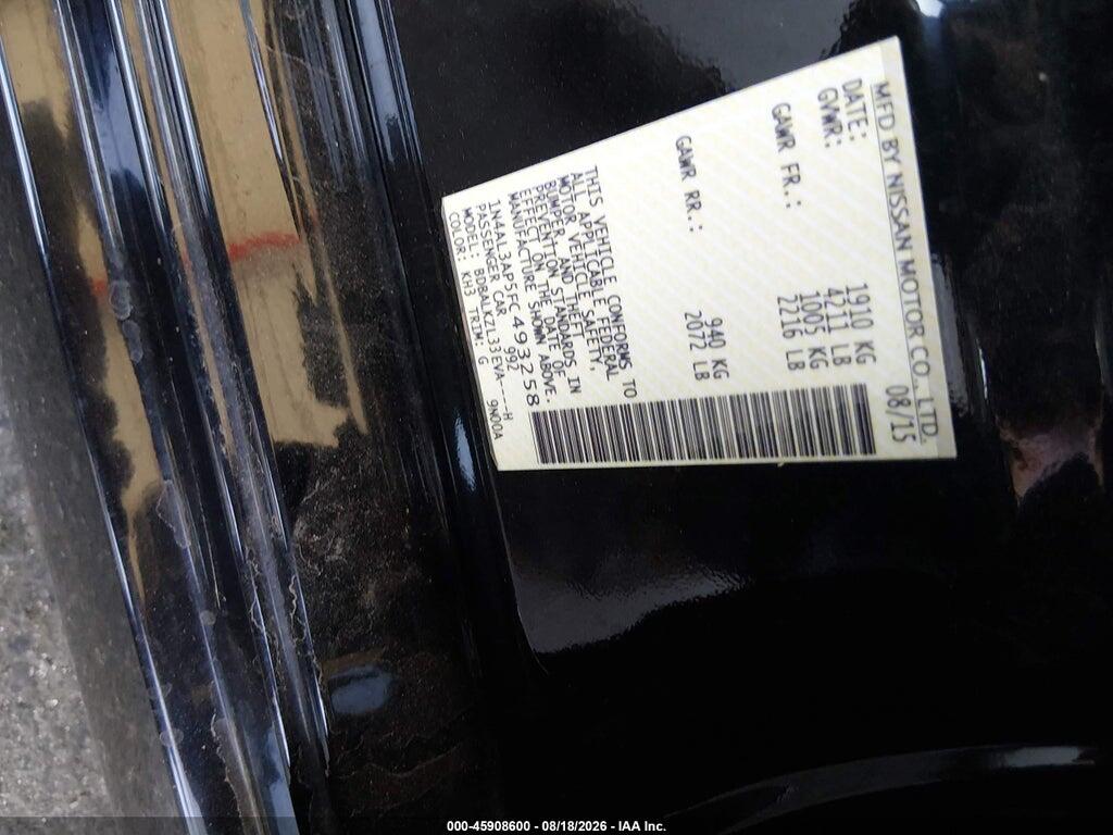 1N4AL3AP5FC493258 2015 NISSAN ALTIMA photo no. 9