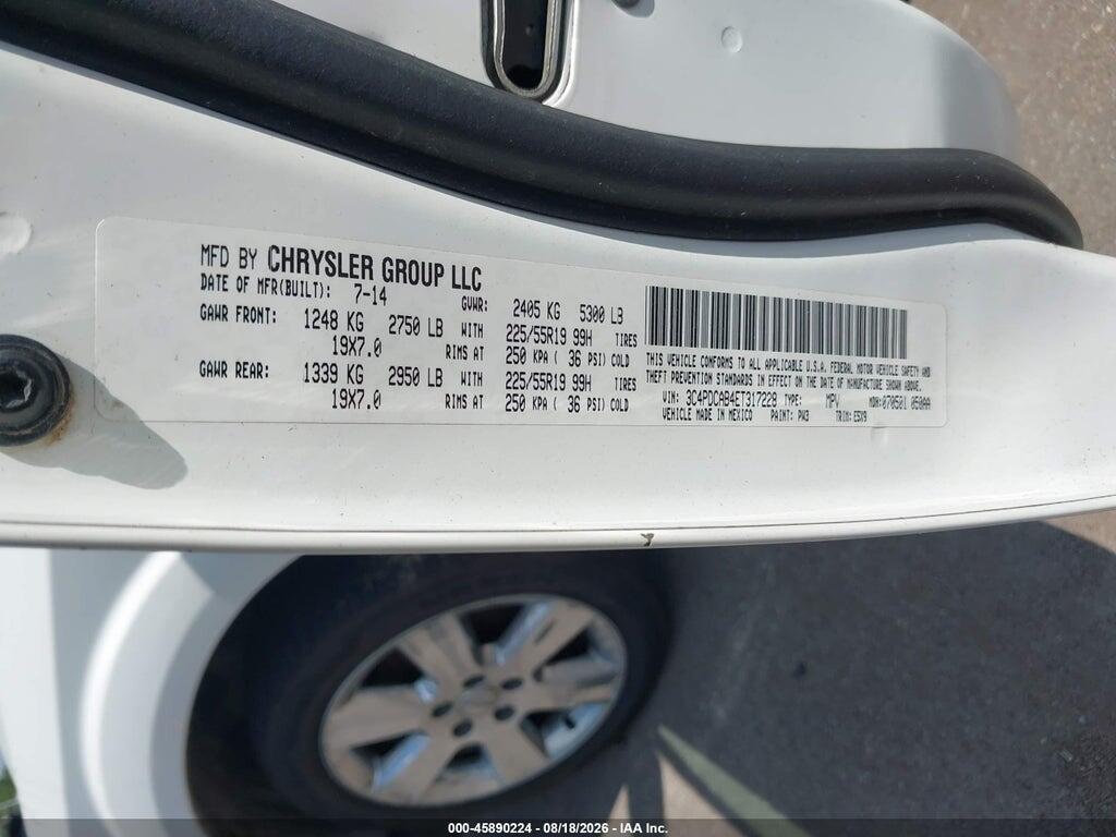 3C4PDCAB4ET317228 2014 DODGE JOURNEY photo no. 9