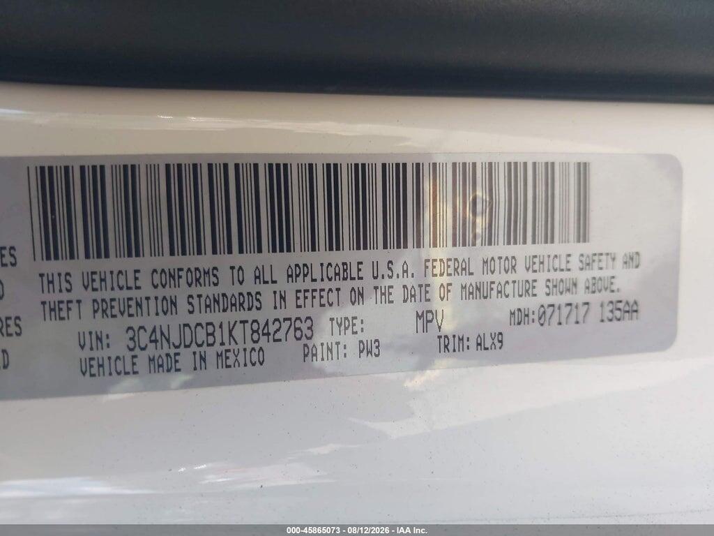 3C4NJDCB1KT842763 2019 JEEP COMPASS photo no. 9