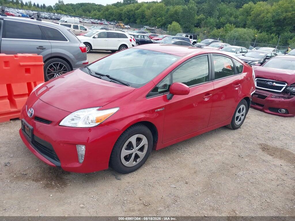 JTDKN3DU7F2001104 2015 TOYOTA PRIUS photo no. 2