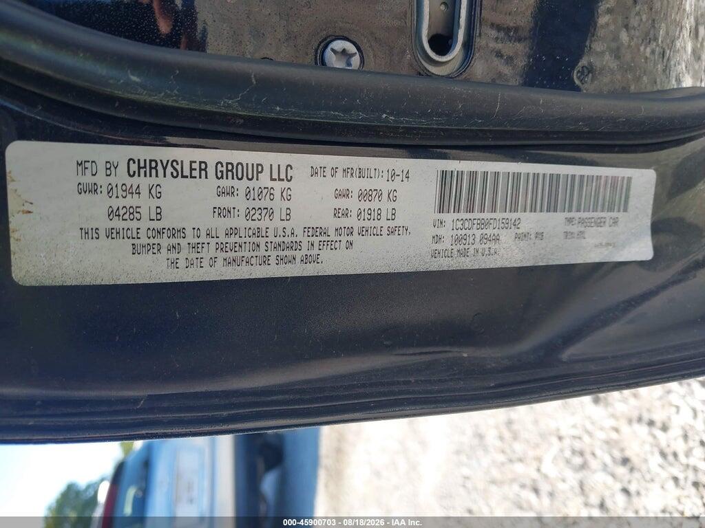 1C3CDFBB0FD159142 2015 DODGE DART photo no. 9
