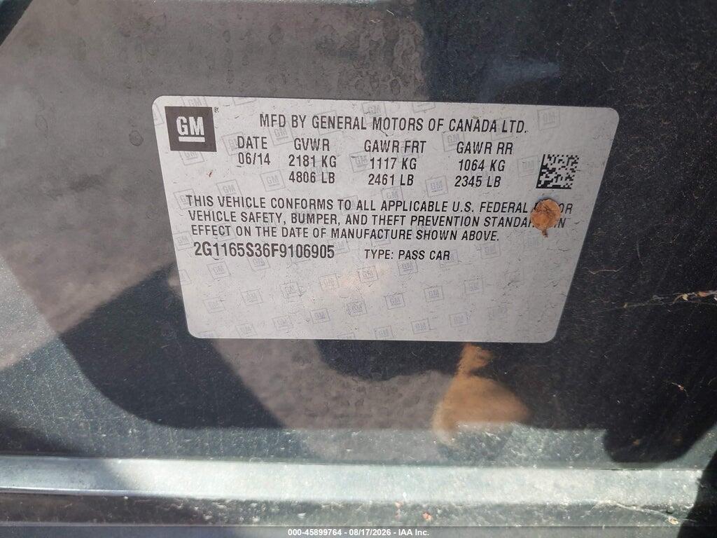 2G1165S36F9106905 2015 CHEVROLET IMPALA photo no. 9