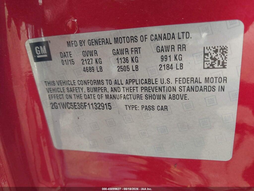 2G1WC5E36F1132915 2015 CHEVROLET IMPALA LIMITED photo no. 9