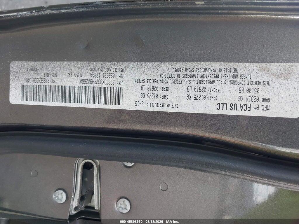 2C3CDXBG7FH902660 2015 DODGE CHARGER photo no. 9