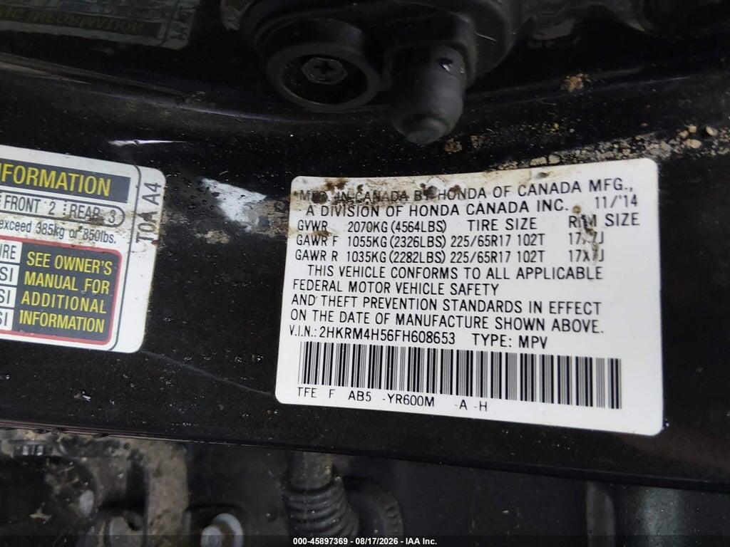 2HKRM4H56FH608653 2015 HONDA CR-V photo no. 9