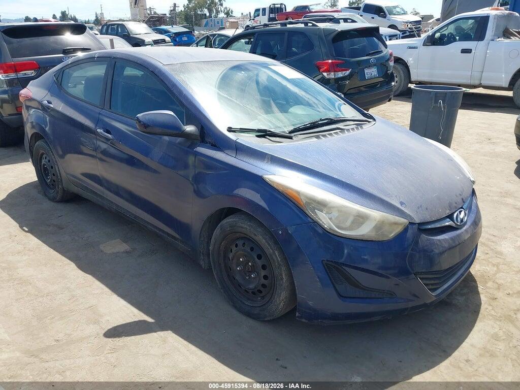 5NPDH4AE8GH698480 2016 HYUNDAI ELANTRA photo no. 1