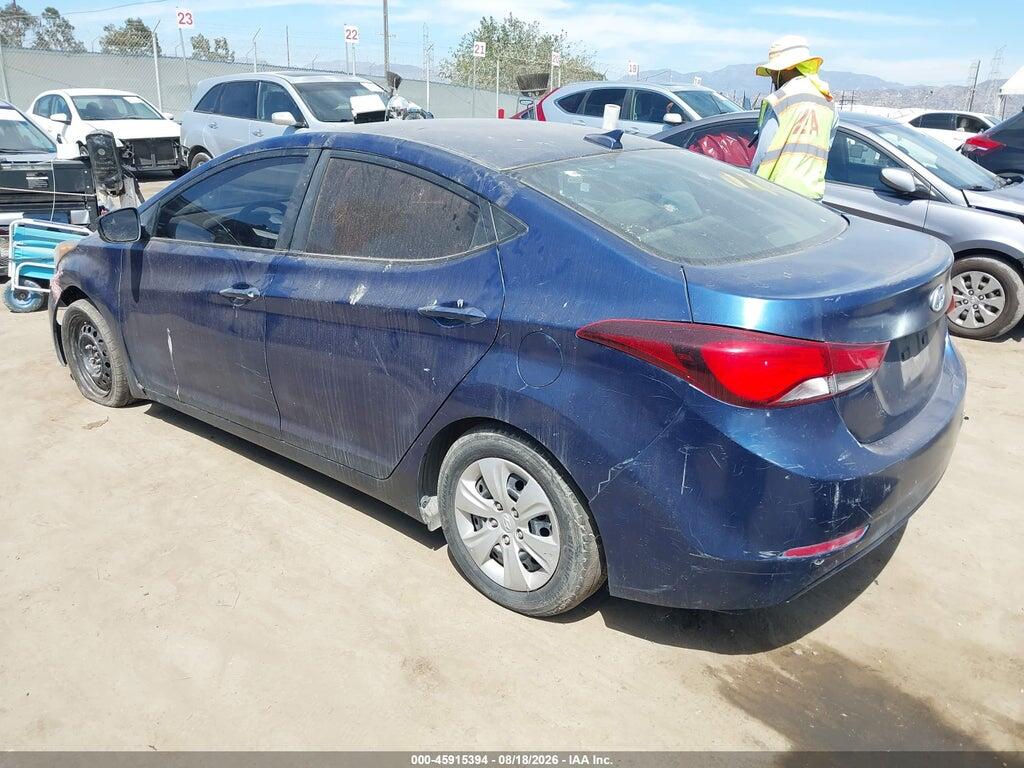 5NPDH4AE8GH698480 2016 HYUNDAI ELANTRA photo no. 3