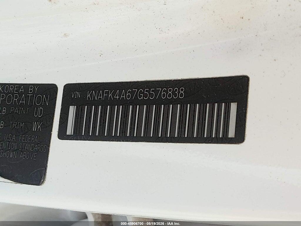 KNAFK4A67G5576838 2016 KIA FORTE photo no. 9