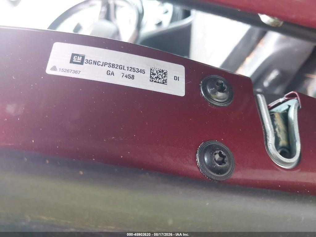 3GNCJPSB2GL125345 2016 CHEVROLET TRAX photo no. 9