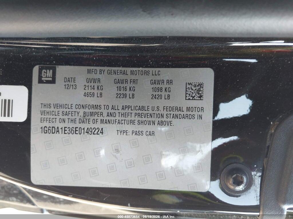 1G6DA1E36E0149224 2014 CADILLAC CTS photo no. 9