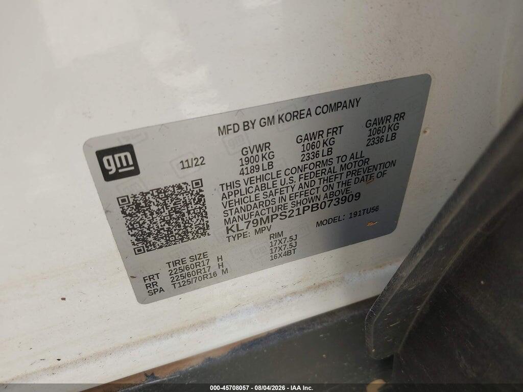 KL79MPS21PB073909 2023 CHEVROLET TRAILBLAZER photo no. 9