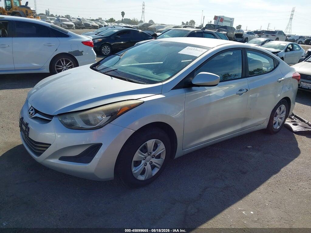 5NPDH4AE1GH674960 2016 HYUNDAI ELANTRA photo no. 2