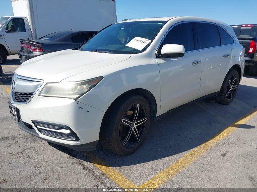 5FRYD3H40GB014314 2016 ACURA MDX photo no. 2