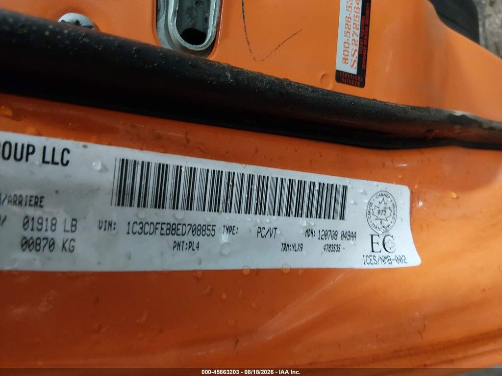 1C3CDFEB8ED708855 2014 DODGE DART photo no. 9